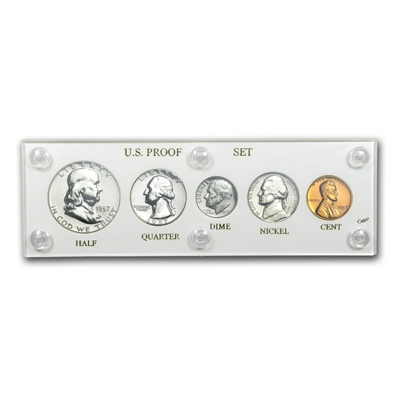 1957 U.S. Proof Set (In Hard Plastic Holder)