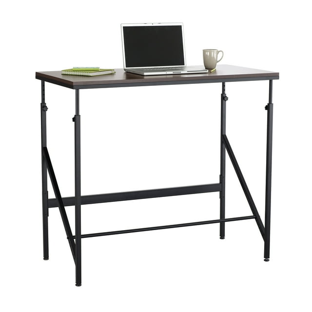 1957WL Elevate Office Work Durability Walnut Top & Black Steel Legs