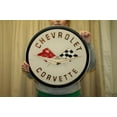 thumbnail image 1 of 1958-1962 C1 Corvette Emblem Metal Wall Hanging Sign : 19" x 19", 1 of 1