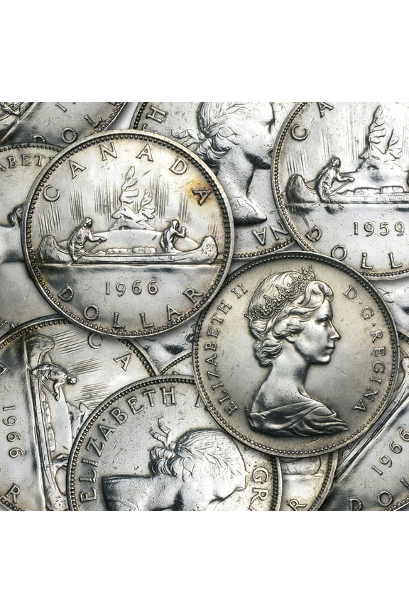1958-1967 Canada Silver Dollar Avg Circ (ASW .60)