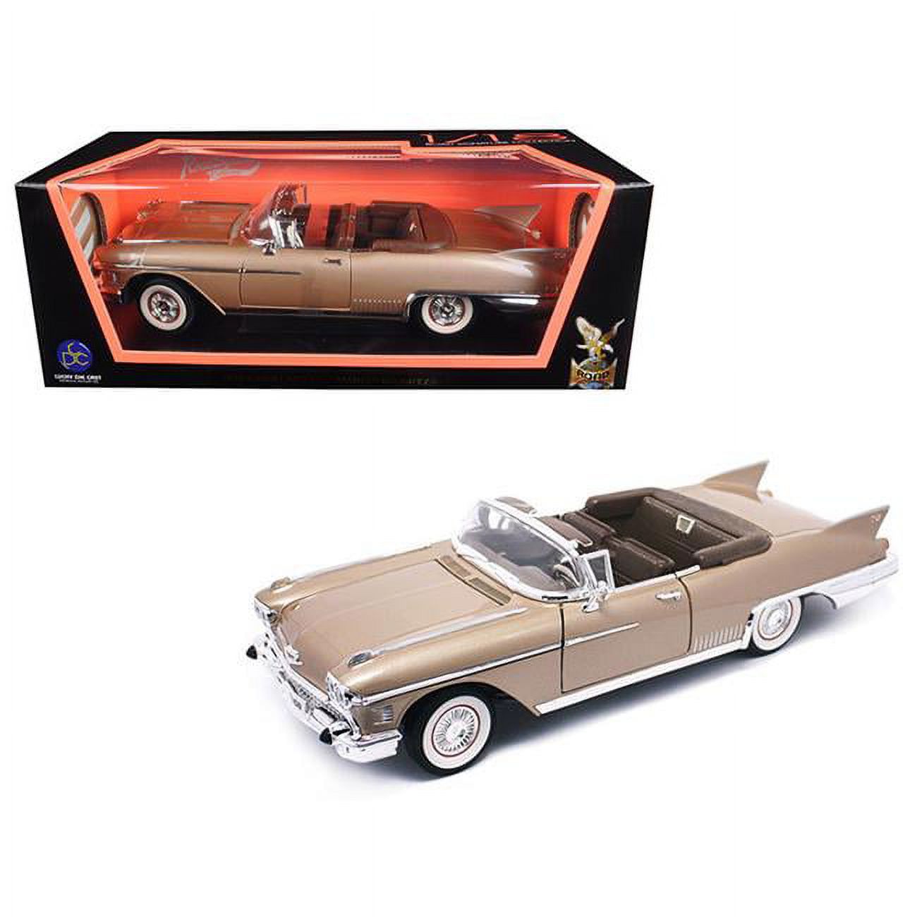 1958 Cadillac Eldorado Biarritz Gold 1/18 Diecast Model Car by