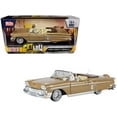thumbnail image 1 of 1958 Chevrolet Impala Convertible Lowrider Light Brown with Cream Interior "Get Low" Series 1/24 Diecast Model Car by Motormax, 1 of 3