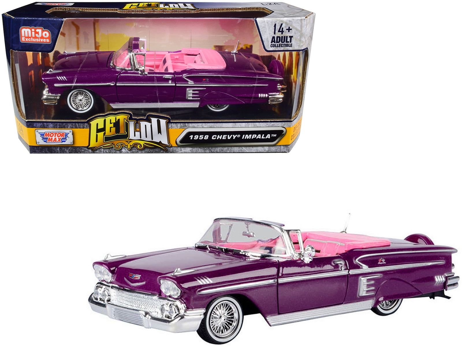 Vintage 1976 Hot Wheels 57 Chevy Purple - 1957 Chevrolet Car