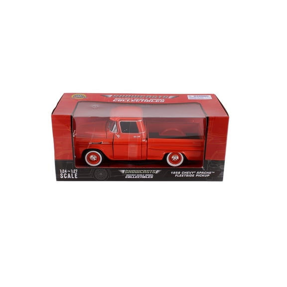 1958 Chevy Apache Fleetside Pickup, Orange - Showcasts 71311OR - 1/24 Scale Diecast Model Car