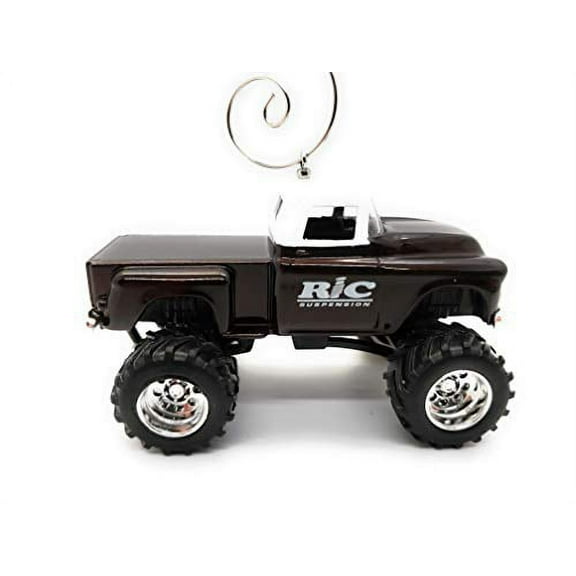 1958 Chevy Apache Stepside Truck Custom Christmas Ornament 1:64 Diecast Brown