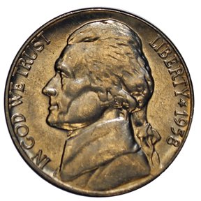 1958-D Jefferson Nickel Full Step Gem BU