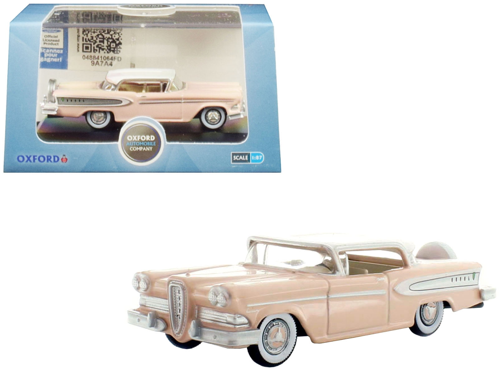 1958 Edsel Citation Chalk Pink with Frost White Top 1/87 (HO