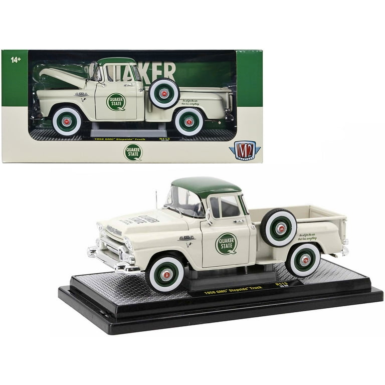 1958 GMC Stepside Truck Light Beige with Green Top 1958 GMC Stepside Truck Light Beige with Green Top