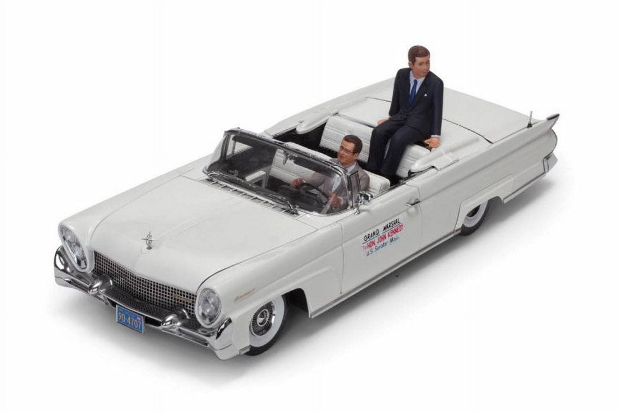1958 Lincoln Continental MKIII Open with JFK and Driver
