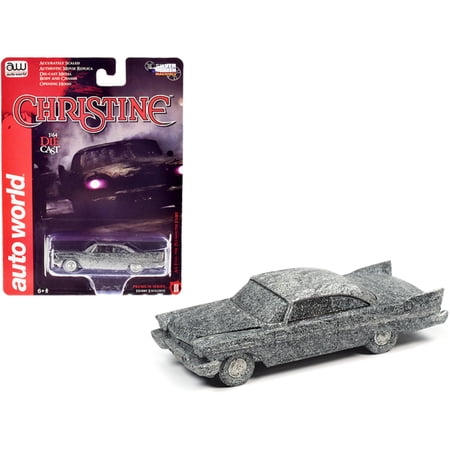 1958 Plymouth Fury (An Evil) After Fire Version "Christine" (1983) Movie 1/64 Diecast Model Car by Auto World