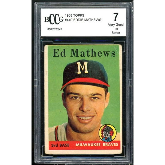 1958 Topps #440 Ed Mathews Card