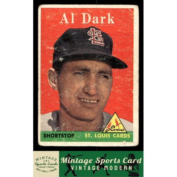 1958 Topps Al Dark #125 St. Louis Cardinals Baseball Card