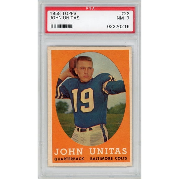 1958 Topps John Unitas #22 PSA 7
