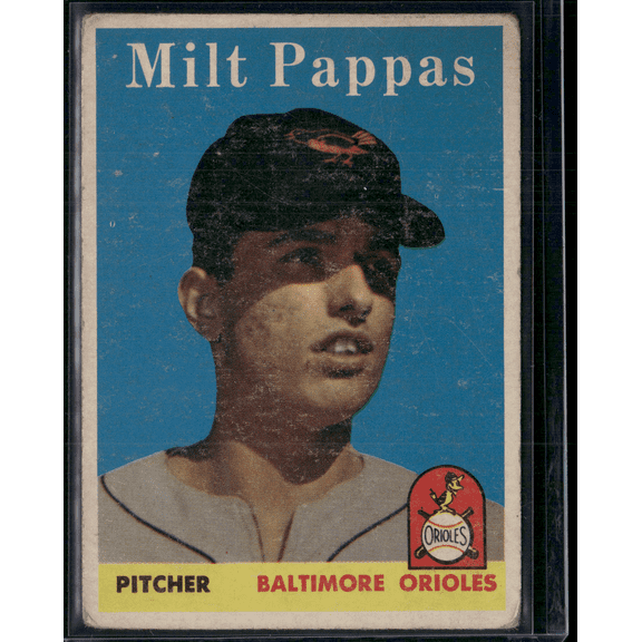 1958 Topps MILT PAPPAS #457 Rookie RC