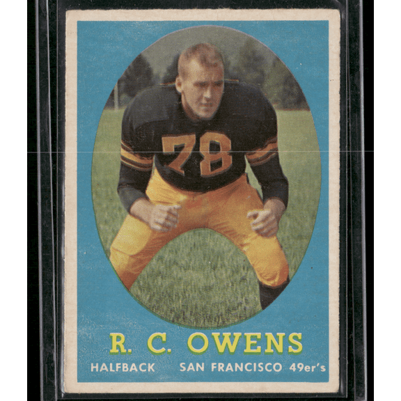 1958 Topps R.C. OWENS #64 Light Color Loss