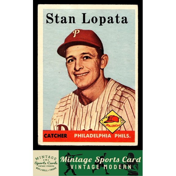 1958 Topps Stan Lopata Philadelphia Phillies #353 Baseball Card