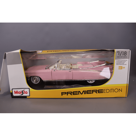 1959 Cadillac Eldorado Biarritz Convertible, Pink - Maisto Premiere 36813 - 1/18 Scale Diecast Model Toy Car