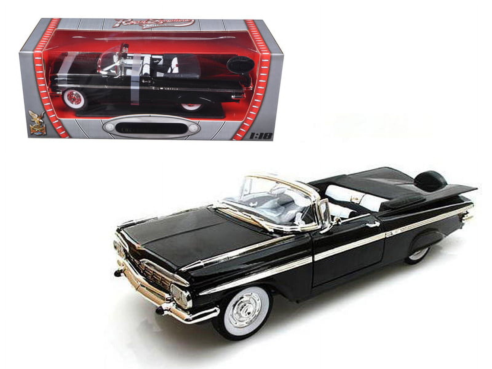 ミニカー RoadSignature 1/18 1959 CHEVROLET IMPALA 1959 Chevrolet Impala Convertible Black 1/18 Diecast Model