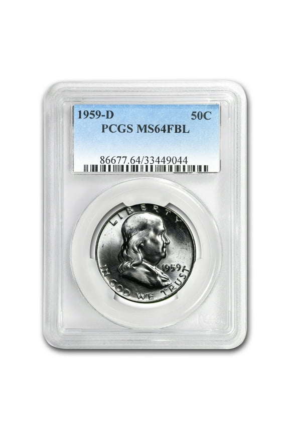 1959-D Franklin Half Dollar MS-64 PCGS (FBL)
