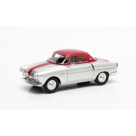 1959 Fiat 600 Viotti Coupe in Silver / Red Model Car in 1:43 Scale by Matrix