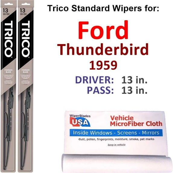 1959 Ford Thunderbird Wiper Blades (Set of 2)