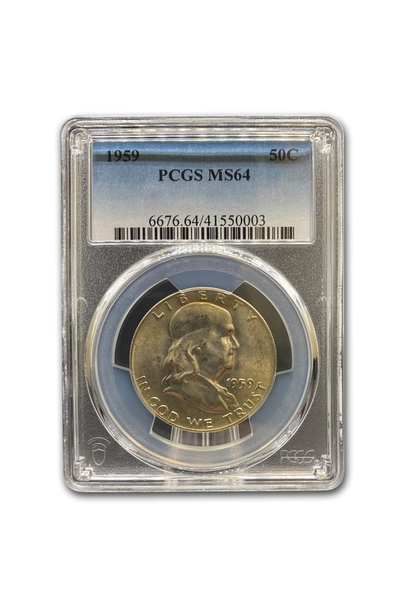 1959 Franklin Half Dollar MS-64 PCGS