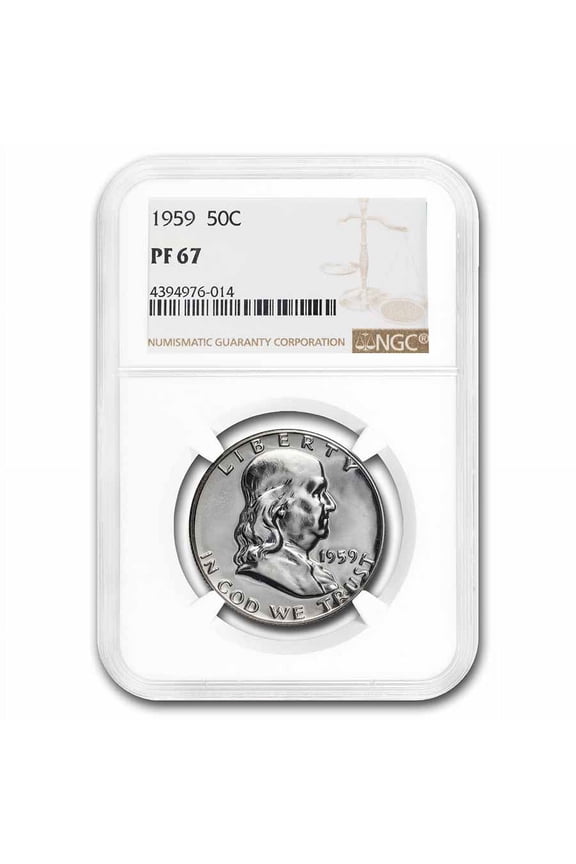 1959 Franklin Half Dollar PF-67 NGC