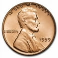 thumbnail image 1 of 1959 Lincoln Cent BU (Red), 1 of 2