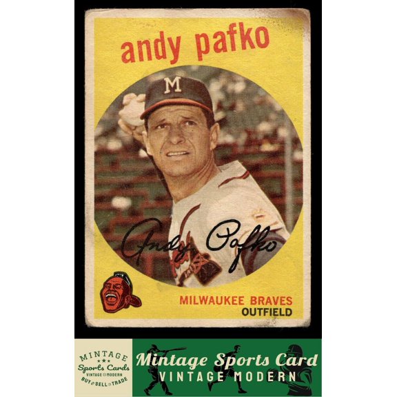1959 Topps Andy Pafko Milwaukee Braves #27 Baseball Card