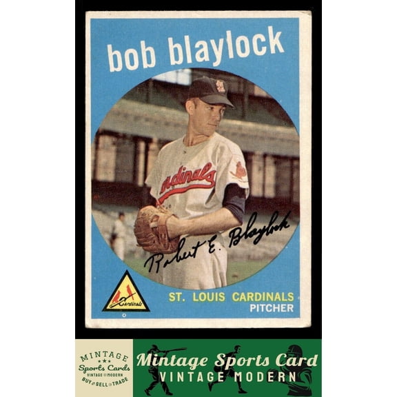 1959 Topps Bob Blaylock RC #211 St. Louis Cardinals Baseball Card