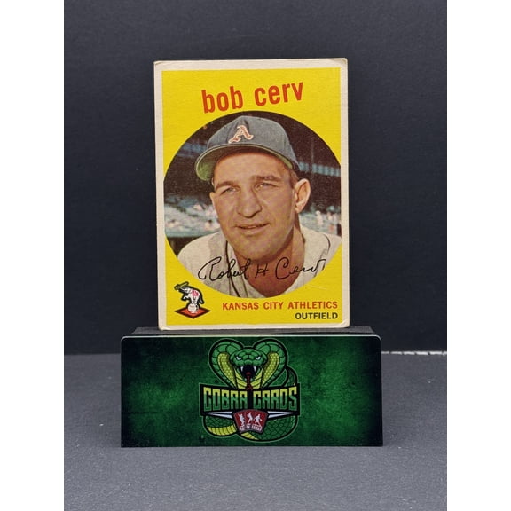 1959 Topps Bob Cerv Kansas City Athletics #100 Baseball Card