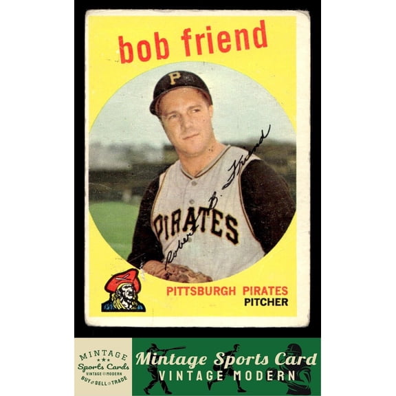 1959 Topps Bob Friend #460