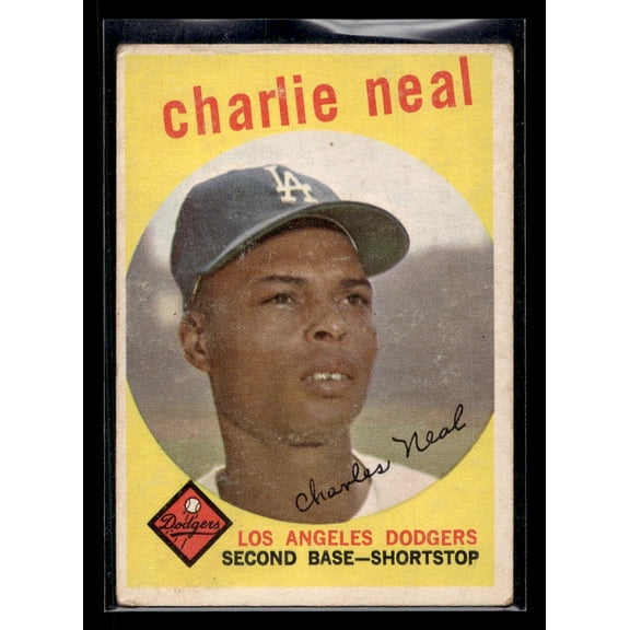 1959 Topps Charlie Neal #427 Los Angeles Dodgers Baseball Card GD/GD+