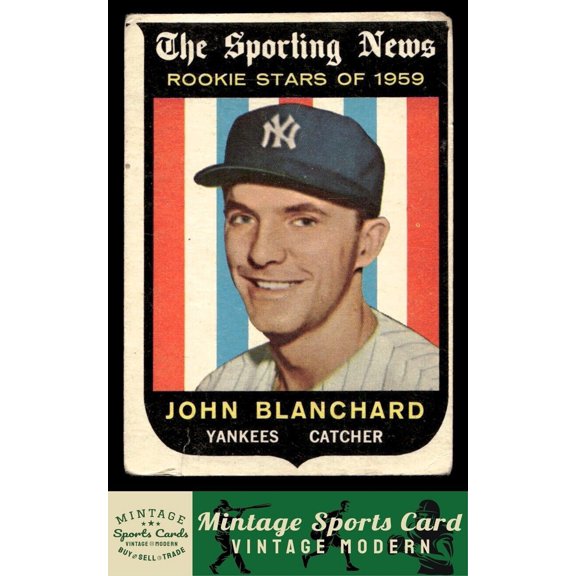 1959 Topps John Blanchard #117 RC New York Yankees Baseball Card