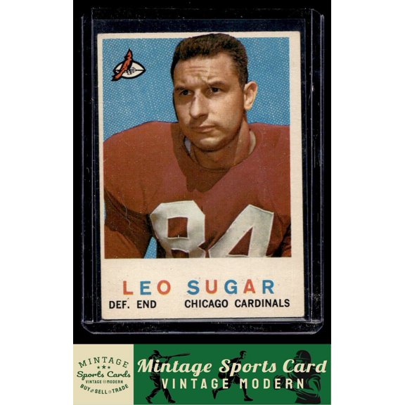1959 Topps Leo Sugar Chicago Cardinals RC #154 Football Card VG/VG+