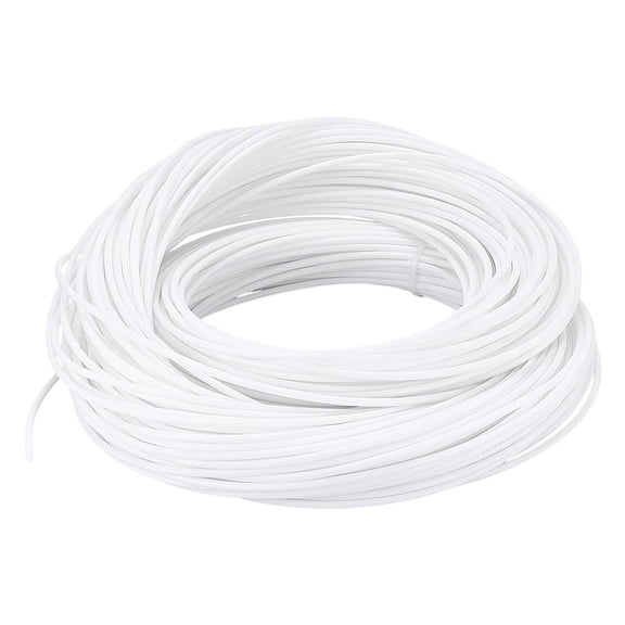 196.8ft Wicker Repair Kit Plastic Wicker Strips 3mm Round Rattan Material White Knitting Strips Weaving Repair Supplies