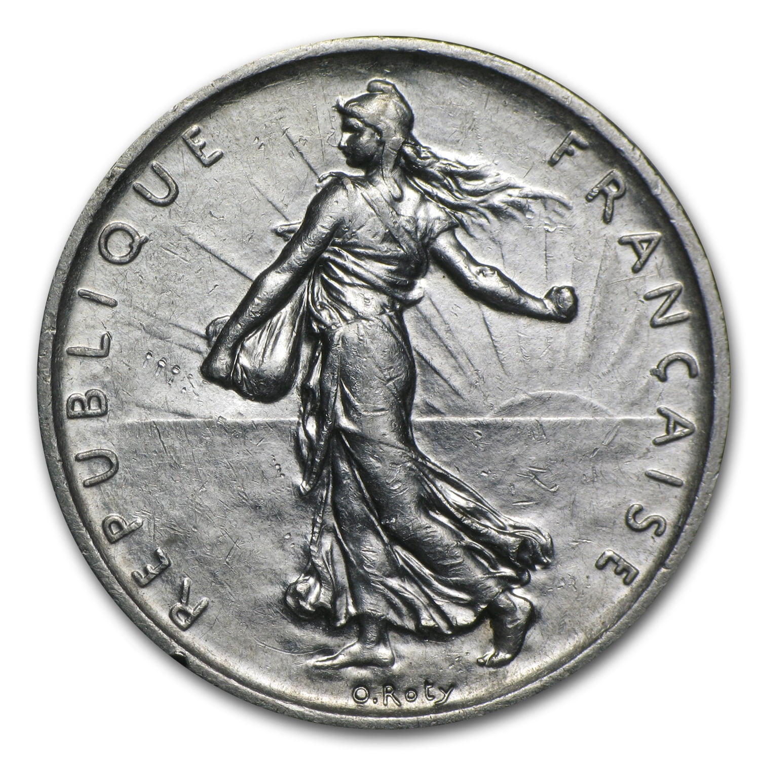 1960-1969 France Silver 5 Francs (ASW .3221)