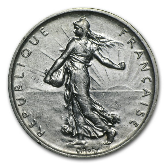 1960-1969 France Silver 5 Francs (ASW .3221)