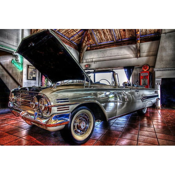 1960 Chevrolet Impala Convertible - CANVAS OR PRINT WALL ART