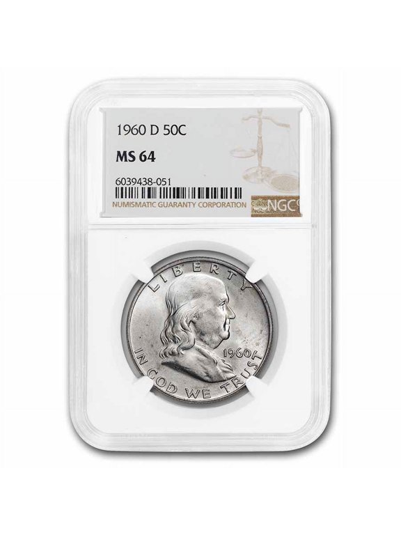 1960-D Franklin Half Dollar MS-64 NGC