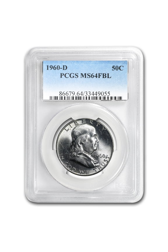 1960-D Franklin Half Dollar MS-64 PCGS (FBL)