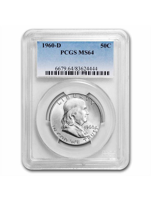 1960-D Franklin Half Dollar MS-64 PCGS