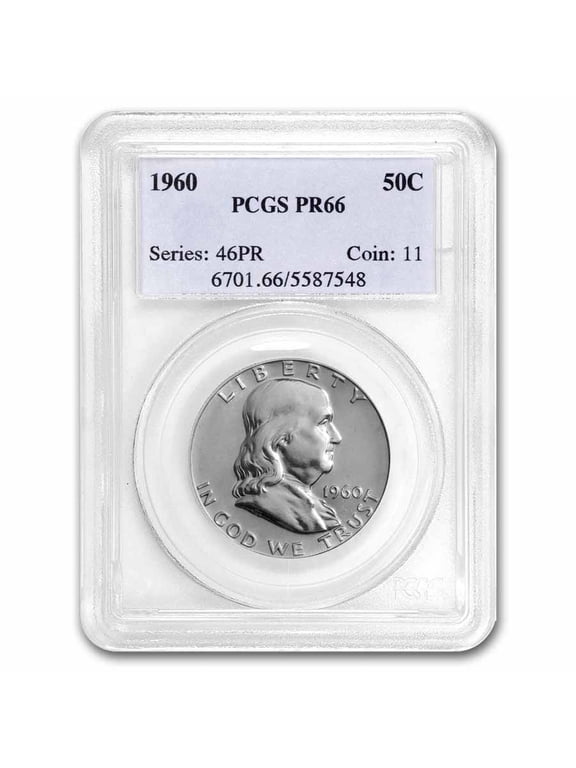 1960 Franklin Half Dollar PR-66 PCGS