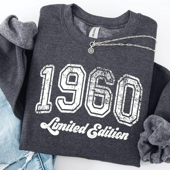 1960 Limited Edition Sweatshirt: Vintage Birthday Sweatshirt All Size S-5XL