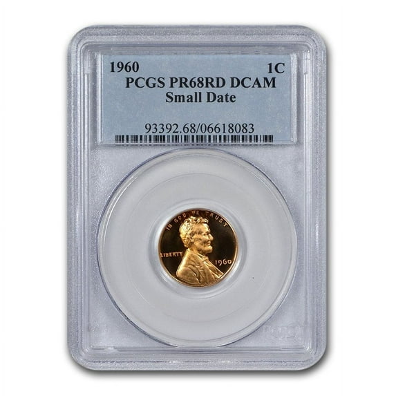 1960 Lincoln Cent Small Date PR-68 DCAM PCGS (Red)