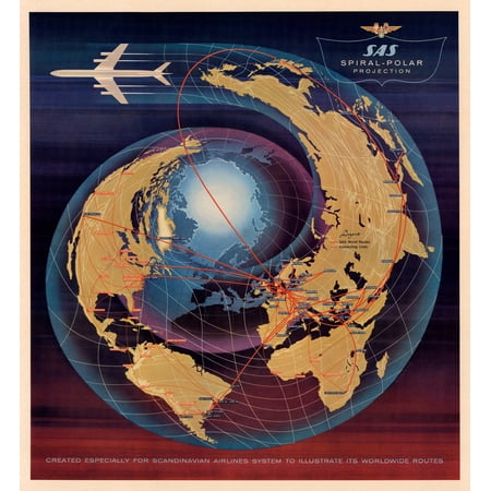 1960 SAS Spiral-Polar Projection.