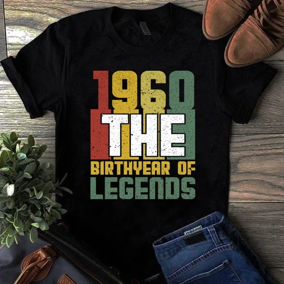 1960 The Birthyear of Legends Vintage Tshirt