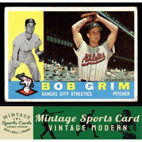 1960 Topps Bob Grim Kansas City Athletics #78 Baseball Card