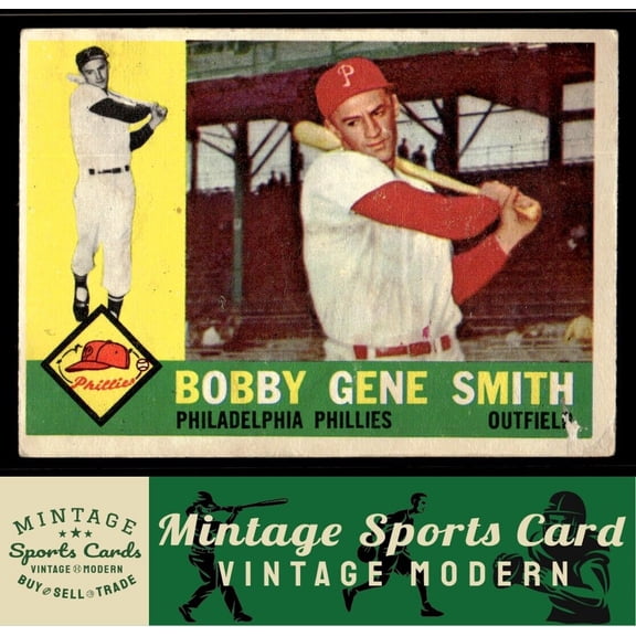 1960 Topps Bobby Gene Smith #194 Philadelphia Phillies MLB Baseball Trading Card PR/FR