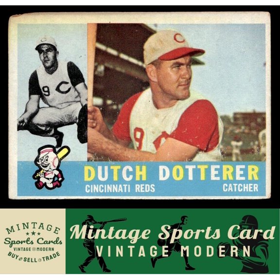 1960 Topps Dutch Dotterer #21 Cincinnati Reds PR/FR Baseball Card